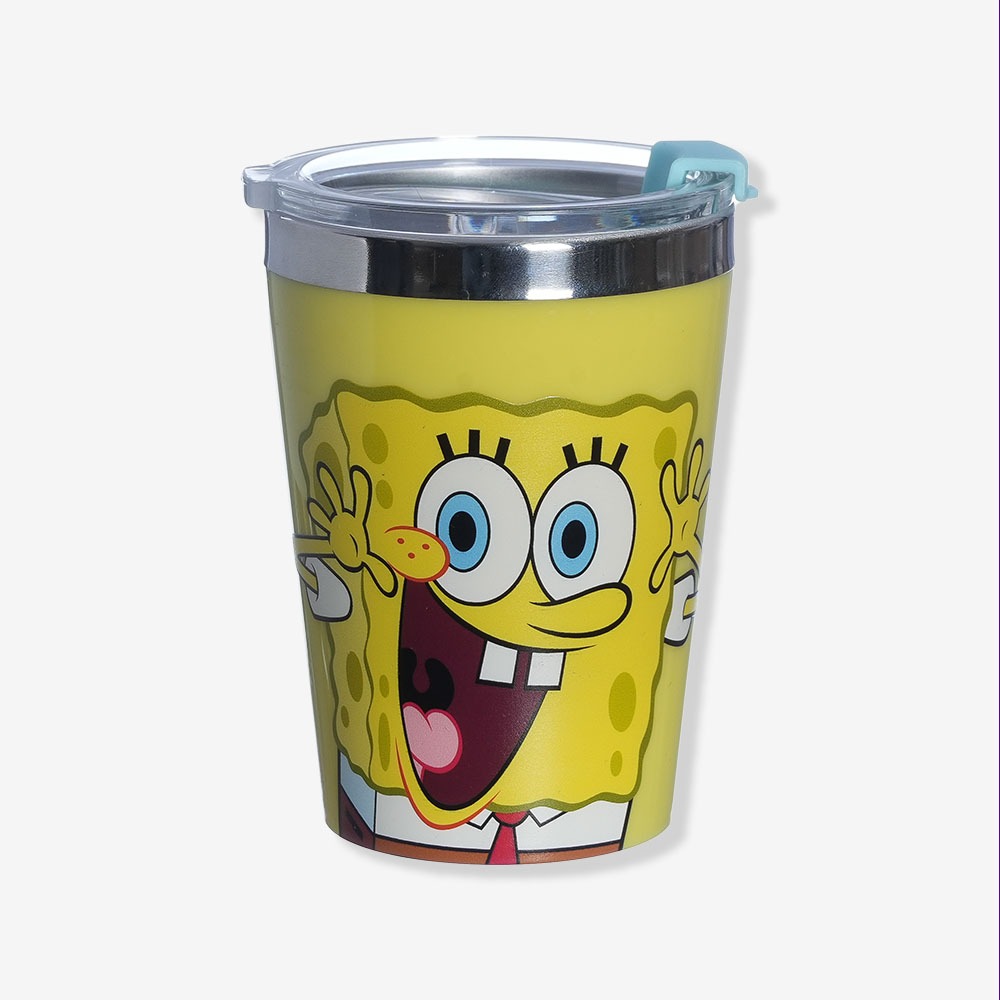 Copo Viagem Snap Bob Esponja 300ml