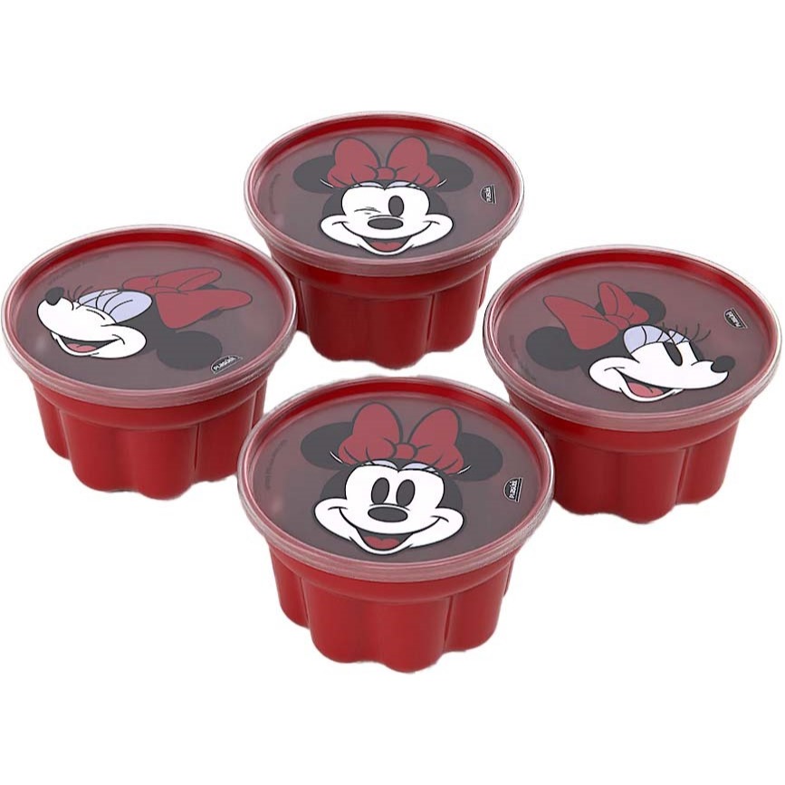 Kit Forma de Gelatina Mickey e Minnie 4pçs